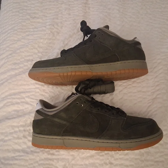 Nike SB Dunk Low Pro B 'Sequoia/Army HJ0367-301 NWB NO LID SIZE 12